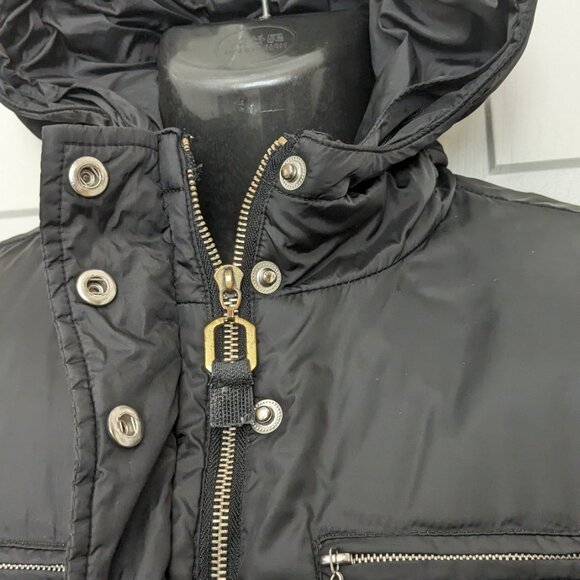 MICHAEL KORS Women's Puffer Down Jacket Zip Up Coat Parka Size S Black - Picture 10 of 16